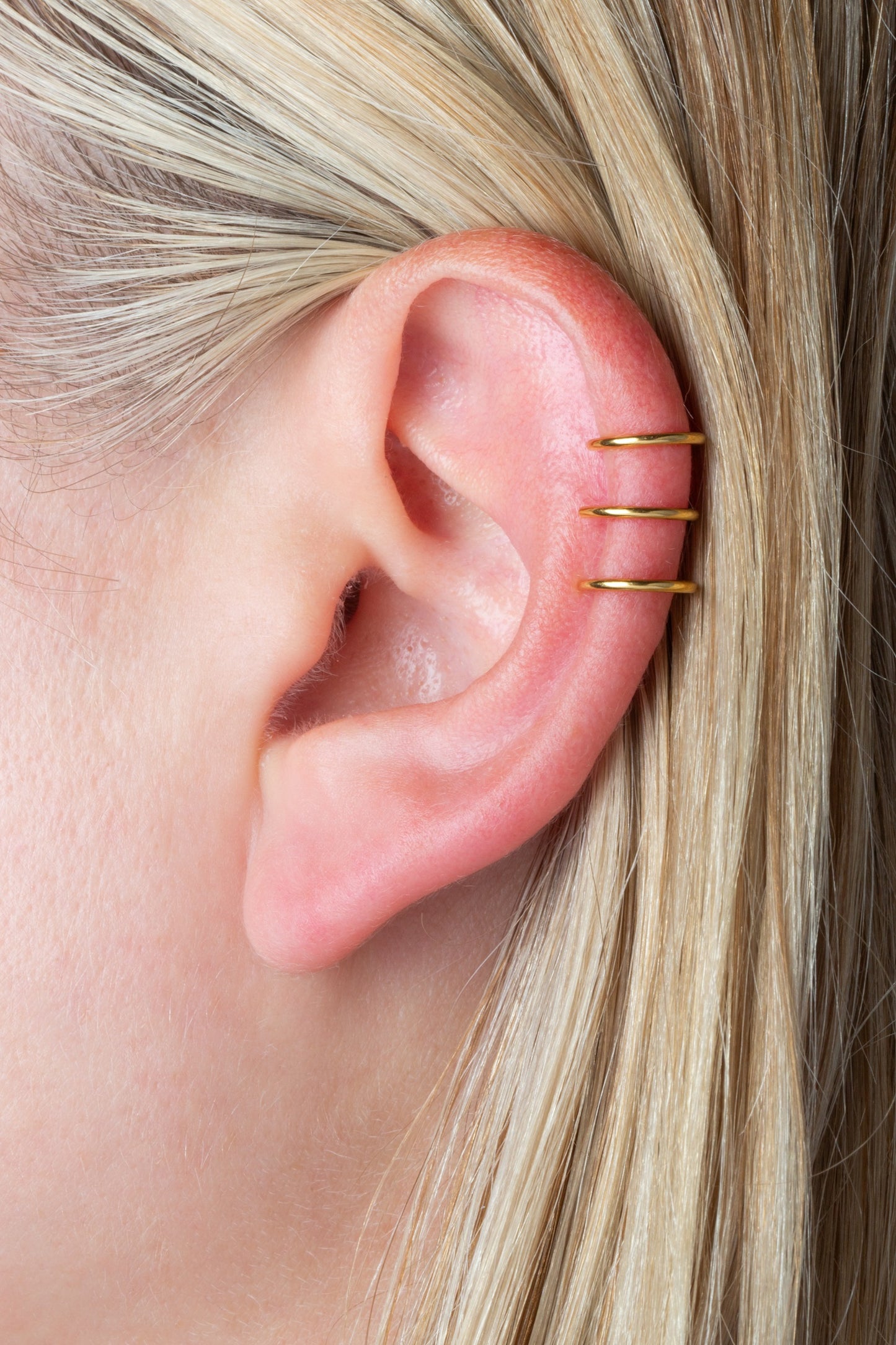 Triple Hoop Non-Piercing Cuff