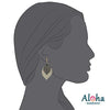 Double Leaves Clip On Earrings for Women - Non Pierced Dangling Fashion Jewelry
