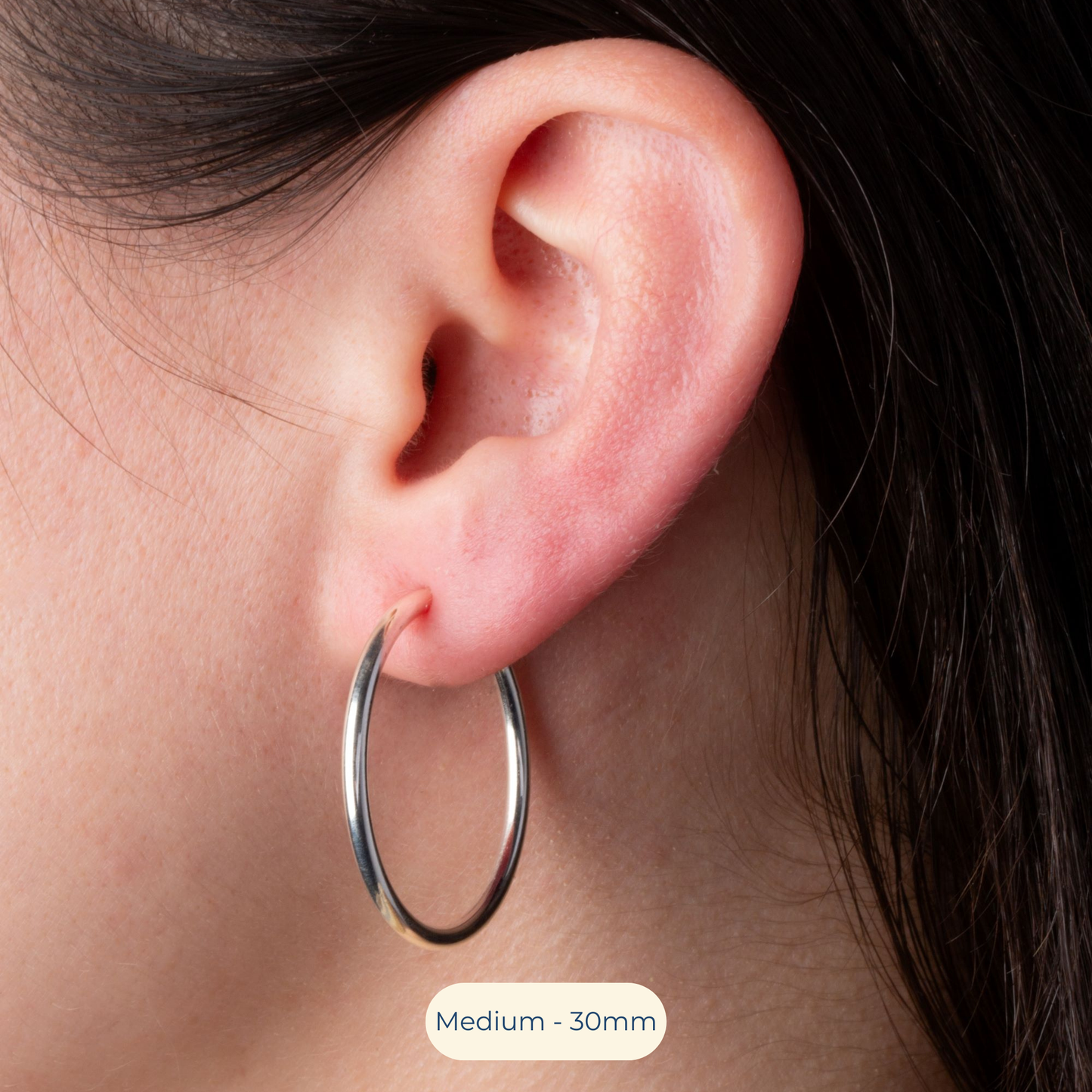 Purple Spring Clip On Hoop Earrings