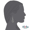 Silver Double Drops Clip On Earrings For Women, They Look Pierced, Don't Pinch & Won't Fall Off, Hypoallergenic & Lightweight