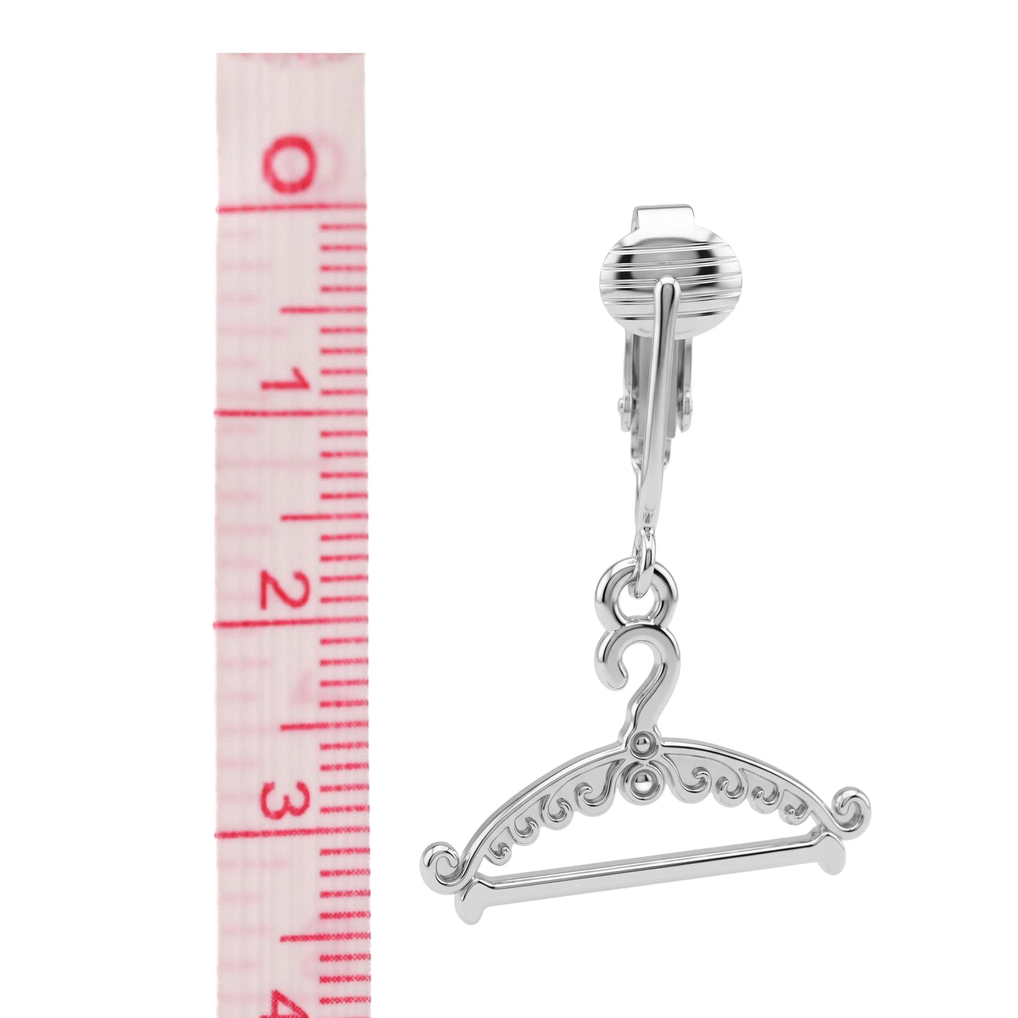 Silver Hangers Clip On Dangling Earrings
