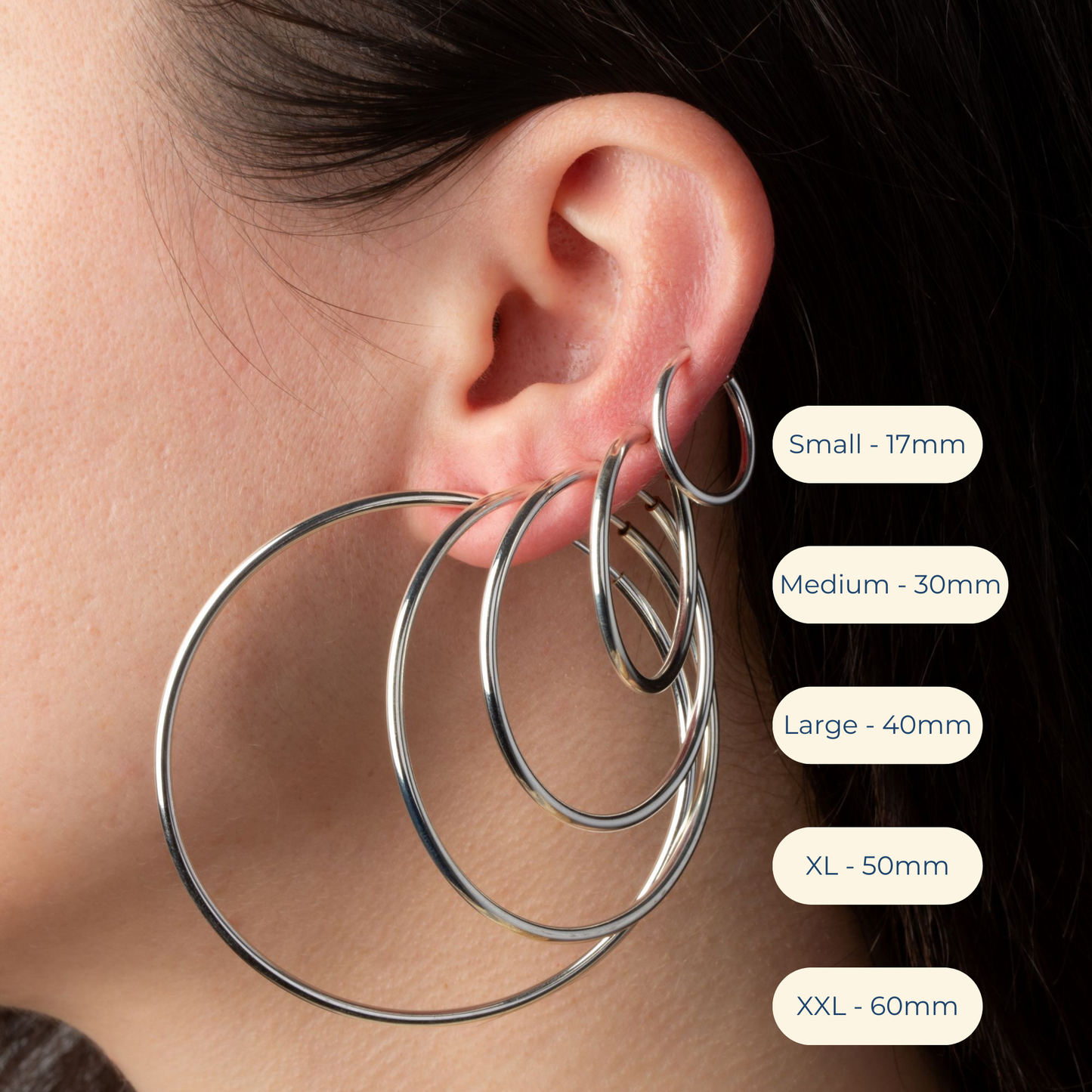 Purple Spring Clip On Hoop Earrings