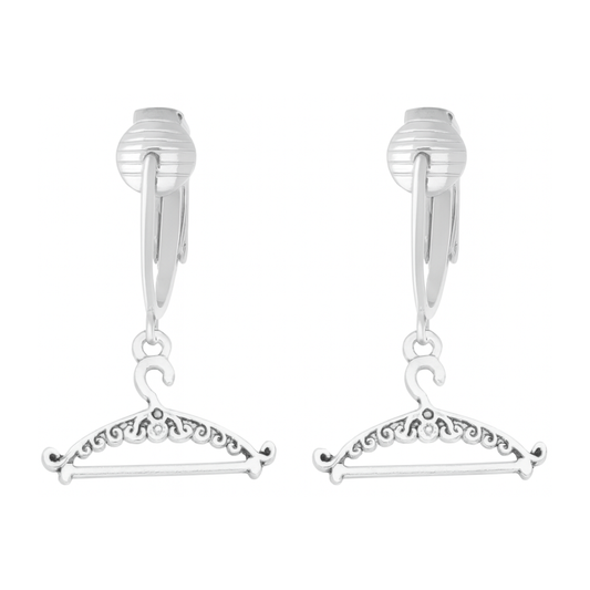 Silver Hangers Clip On Dangling Earrings