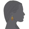 Aloha Earrings Gold-tone Clip On Earrings for Women, Non Pierced Ears Earring Large, Small Womens Fashion