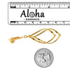 Aloha Earrings Gold-tone Clip On Earrings for Women, Non Pierced Ears Earring Large, Small Womens Fashion